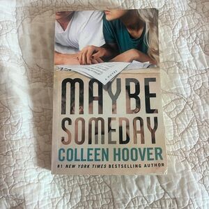 Maybe Someday by - Teal and Cream Paperback Novel
